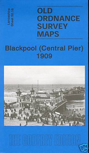 2006 Blackpool Central Pier area Old Ordnance Survey Map 1909
