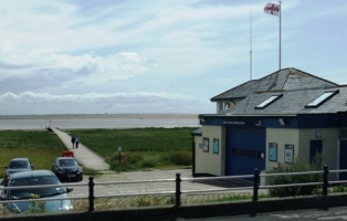 Lytham Lifeboat House & the wooden jetty.