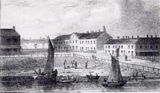 Lytham viewed from the beach in 1830