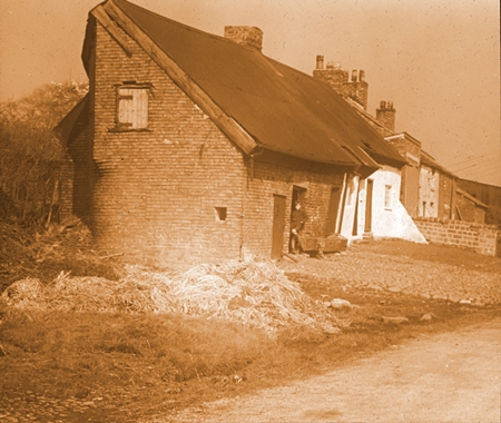 Old cottages at Newton with Scales, 1945.