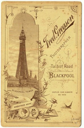 Photograph by Blackpool photographer Fred Gregson c1895.