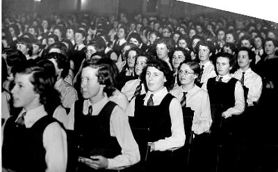 Queen Mary School Speech Day at Lytham Palace Cinema c1955.