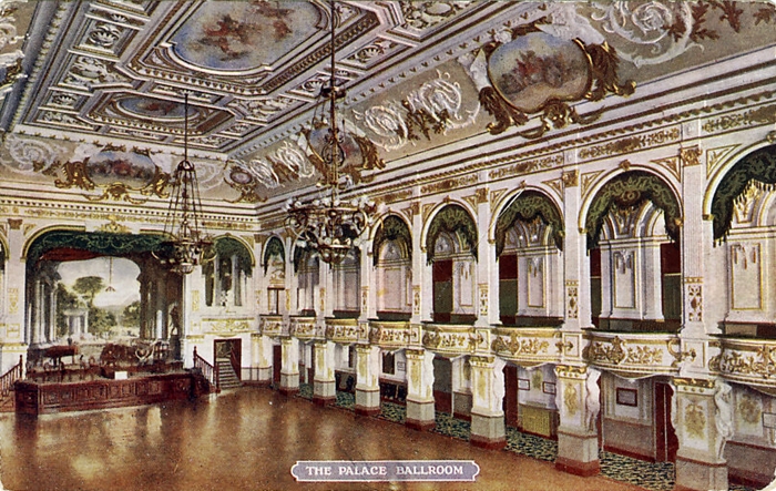 The Ballroom at The Palace Theatre, Blackpool c1910.