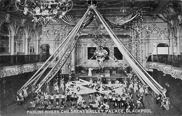 The Theatre at The Palace, Blackpool, c1910; Pauline Rivers Children's Balets started in 1902.