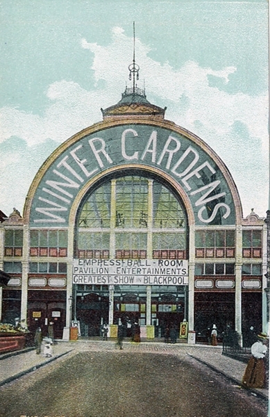 Winter Gardens Entrance Victoria Street, Blackpool c1904.