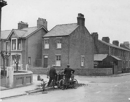 Photo of Clitheroes Lane Freckleton, in the 1950s.