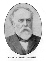 W.J.Porritt, Chairman of St.Annes Local Board of Health (1891-1894).