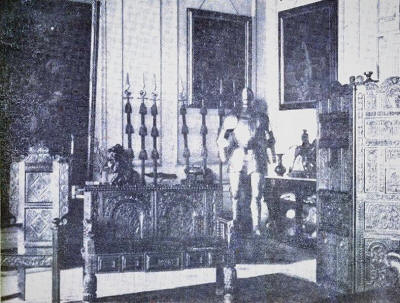 The Bronze Room, Lytham Hall, in the 1920s.