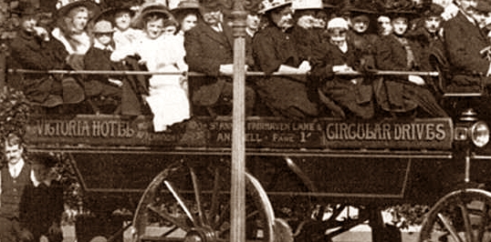 The Victoria Hotel Charabanc c1908.