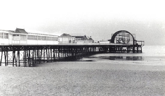 The aftermath of the 1974 fire, St.Annes Pier.