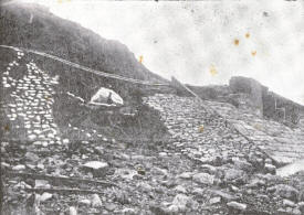 The Gynn Slade, at the northerly end was completely demolished and part of the road undermined. The Gynn Slade, at the northerly end was completely demolished and part of the road undermined.