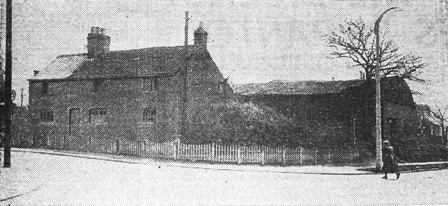 Farm and sawmill, Marton Moss, Blackpool, 1956.