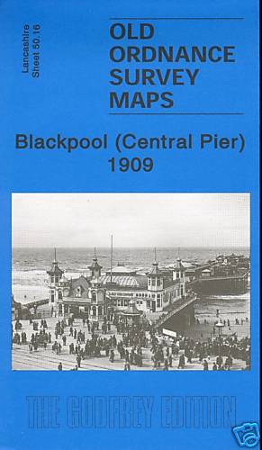 2006 Blackpool Central Pier area Old Ordnance Survey Map 1909