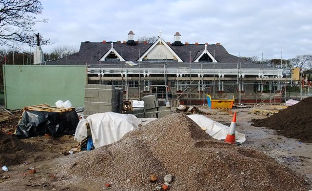 Building on the site of the old theatre in Ashton Gardens, 8 November 2009.