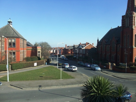 The view from Glen May Villa, Raikes Parade, Blackpool The view from Glen May Villa, Raikes Parade, Blackpool