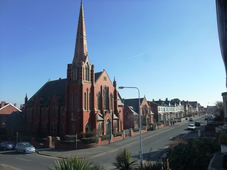 The view from Glen May Villa, Raikes Parade, Blackpool The view from Glen May Villa, Raikes Parade, Blackpool