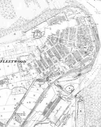 Ordnance Survey Map of Fleetwood, 1890