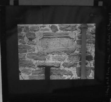 Pilling Hall Farm showing stone from the old St John's Church. 