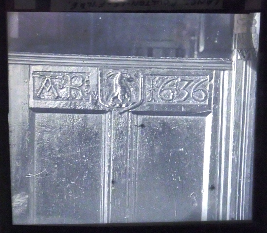 Photo of the Rigby Family Pew, Poulton le Fylde 1632.