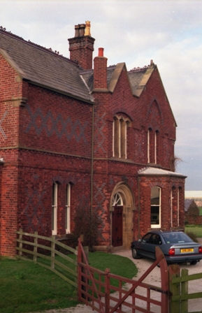 The farmhouse at Preese Hall Farm, rebuilt c1863-4.