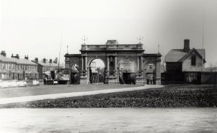 Raikes Hall Gardens Entrance c1899.