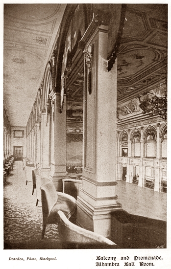 Ballroom Balcony & Promenades, The Alhambra, Blackpool 1899.