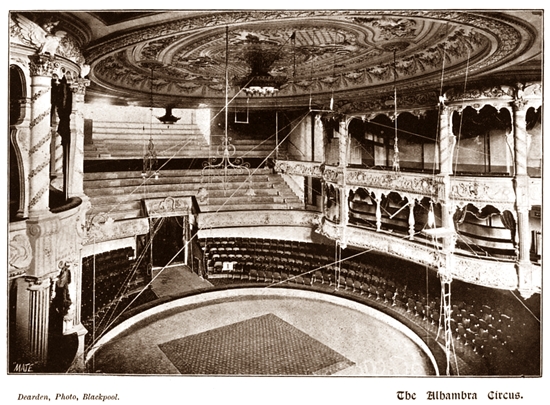 The Circus at The Alhambra, Blackpool 1899.