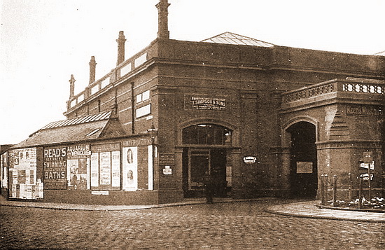 Blackpool Hounds Hill Station (1862-99), later known as Central Station.