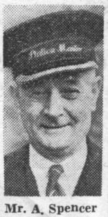 Alfred Spencer, Stationmaster at Layton, near Blackpool in the 1950s.