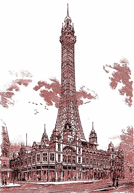Proposed tower at Blackpool, 1891.