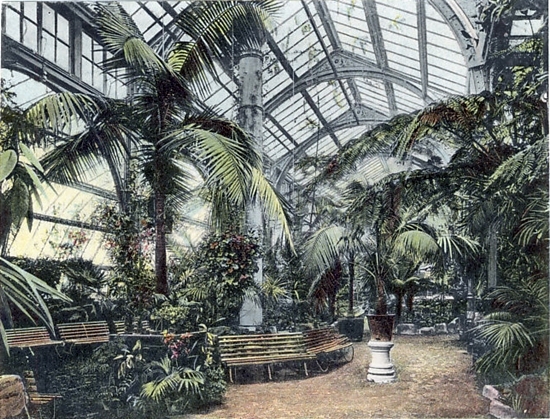 Blackpool Tower Roof Gardens c1900.