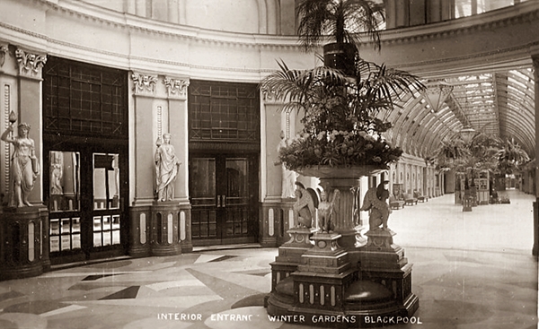 Winter Gardens Entrance Church Street, Blackpool c1918.