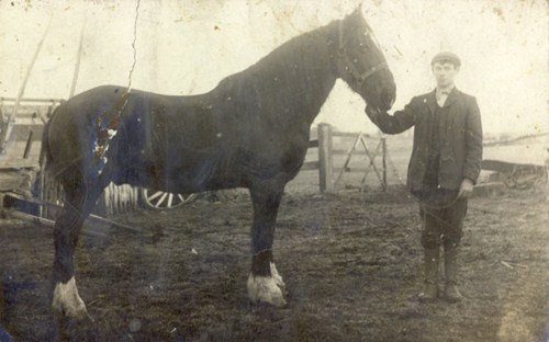 Unknown member of the Braithwaite family of Marton, Blackpool c1909.
