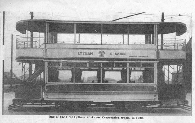 One of the first Lytham St.Annes Corporation Trams, in 1922.