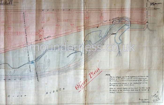 Plan of the Lytham end of Fairhaven Estate and proposed road layout, 1892.