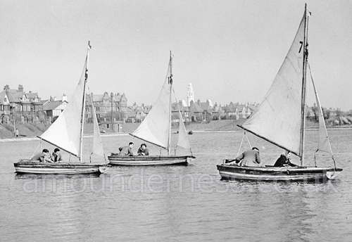 Fairhaven Sailing Club, Fairhaven Lake in the 1950s.