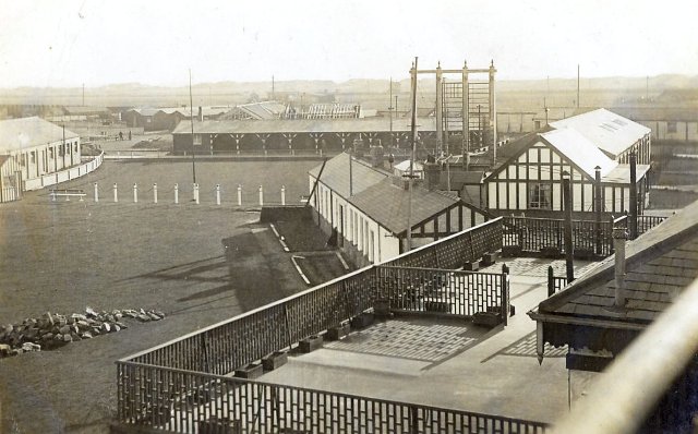 Clifton Park Racecourse during conversion into the Military Hospital.