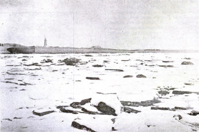 St.Annes Beach 1895, looking towards Fairhaven; the lighthouse and 