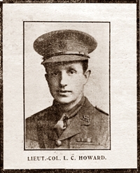 Lieut. L C Howard of Lytham, 1915. Lieut. L C Howard of Lytham, 1915.