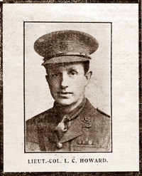 Lieut. L C Howard of Lytham, 1915.