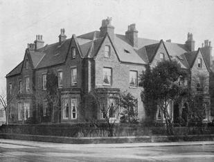 Lonsdale House, acquired by Lowther College in 1918 (left) and the adjoining Lowood House (right), previously known as "the Hostel.