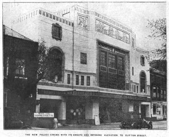 Photograph of the Palace Cinema, Clifton Street, Lytham, opened in 1930.