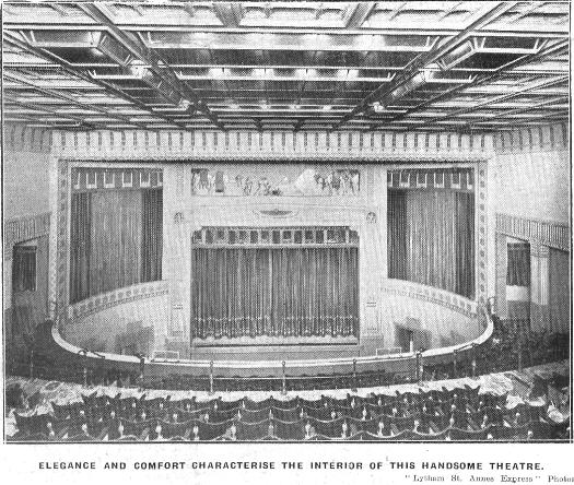 Interior view of the Palace Cinema, Clifton Street, Lytham, 1930.