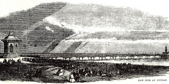 The new pier at Lytham, 1865