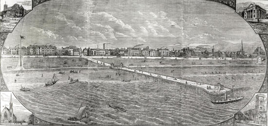 Lytham Pier in the 1880s