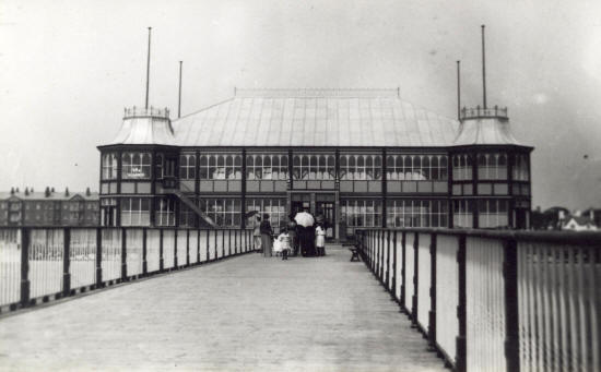 Lytham Pier Pavilion, erected halfway along the deck and opened in 1892