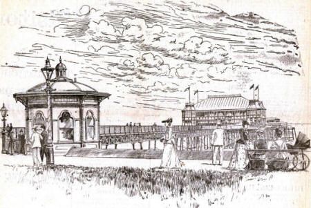 Lytham Pier Pavilion, erected halfway along the deck and opened in 1892