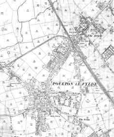 Ordnance Survey Map of Poulton le Fylde, 1890