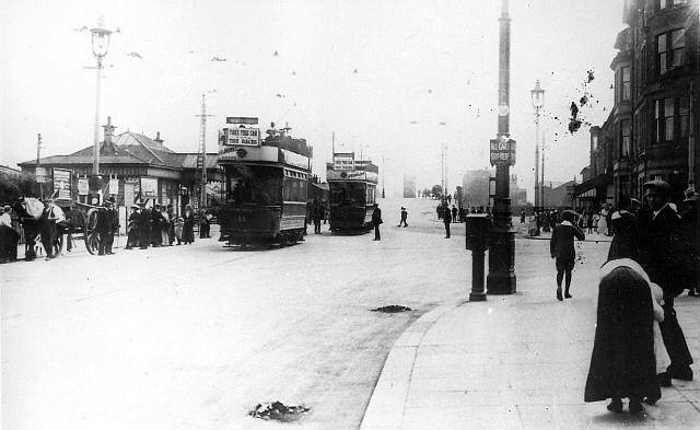 South Shore Station, Lytham Road, Blackpool c1911.