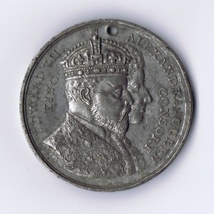  A medallion issued by St.Annes Urban District Council in June, 1902 to comemmorate the Coronation of Edward VII.